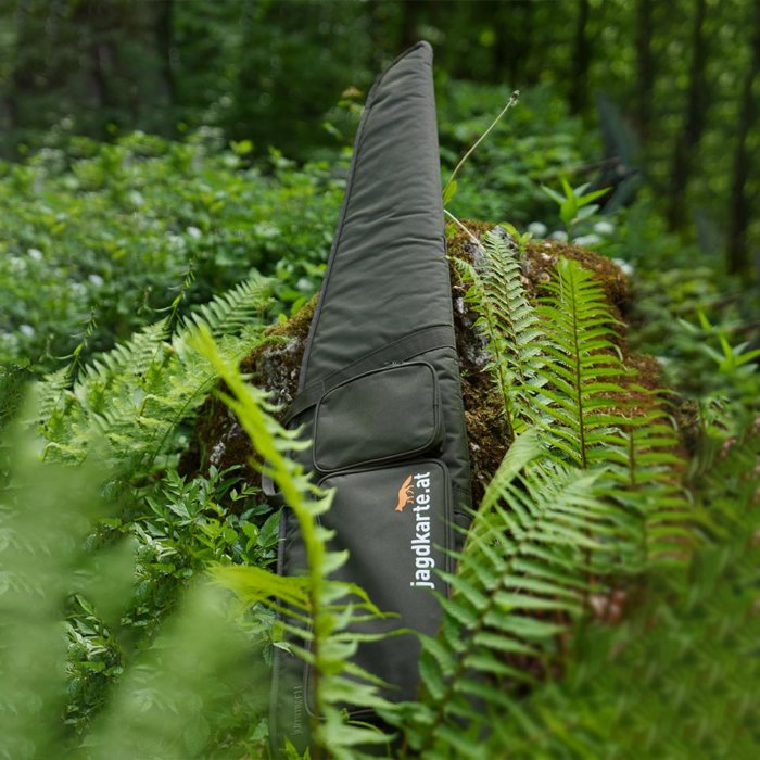 Gewehrtasche mit jagdkarte.at-Logo
